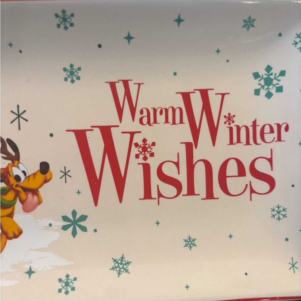 Disney Parks Mickey, Minnie & Pluto Trinket Serving Dish 4x8in NWT - Picture 4 of 6